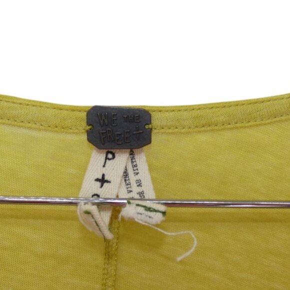 Free People We the Free Long Sleeve Lagenlook Distressed Slub Knit Long Sleeve S - Picture 5 of 7